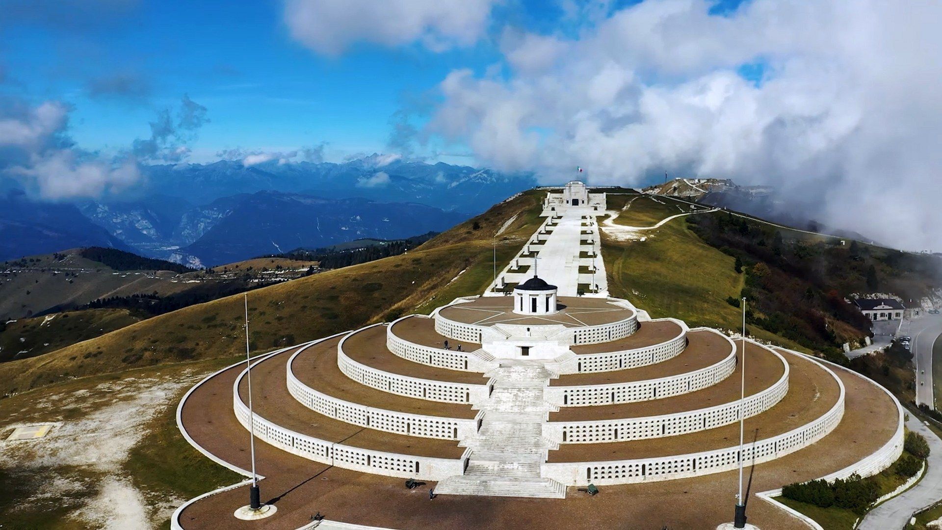 Monte Grappa summit and WWI ossuary, Veneto