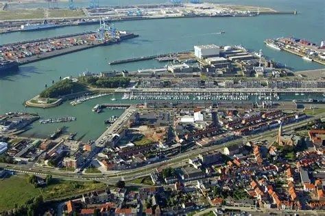 Zeebrugge harbour and mole, West Flanders