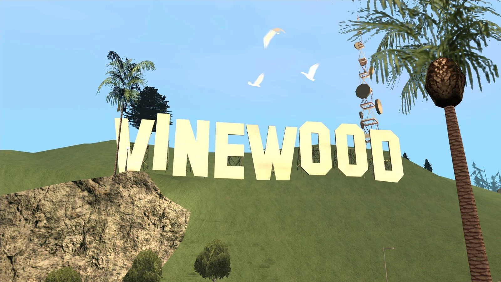 Vinewood Sign in Grand Theft Auto: San Andreas
